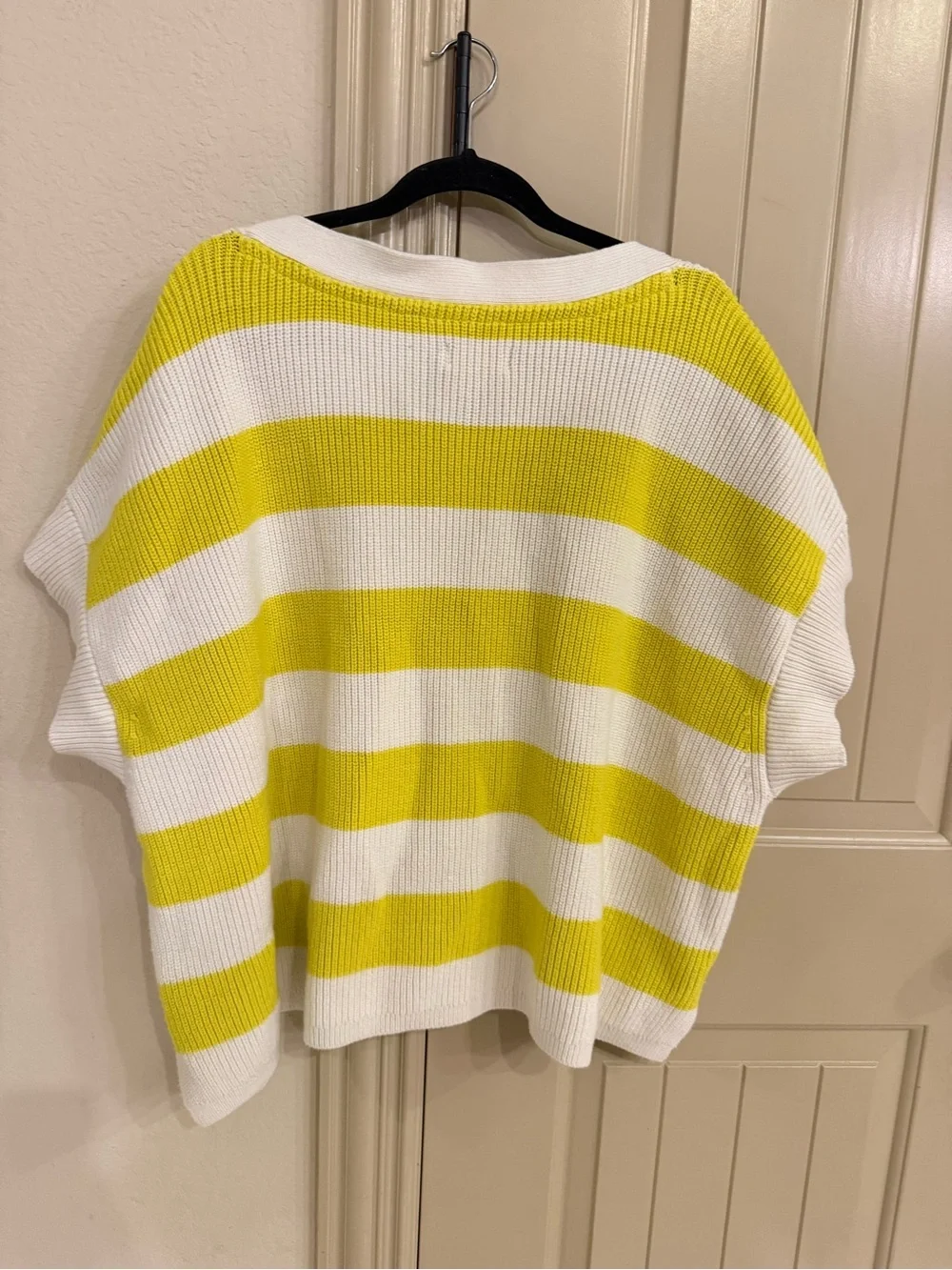 Maeve by Anthropologie oversized Striped V-Neck Sweater size XXS